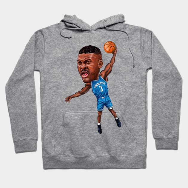 Larry Johnson Caricature Hoodie by tabslabred